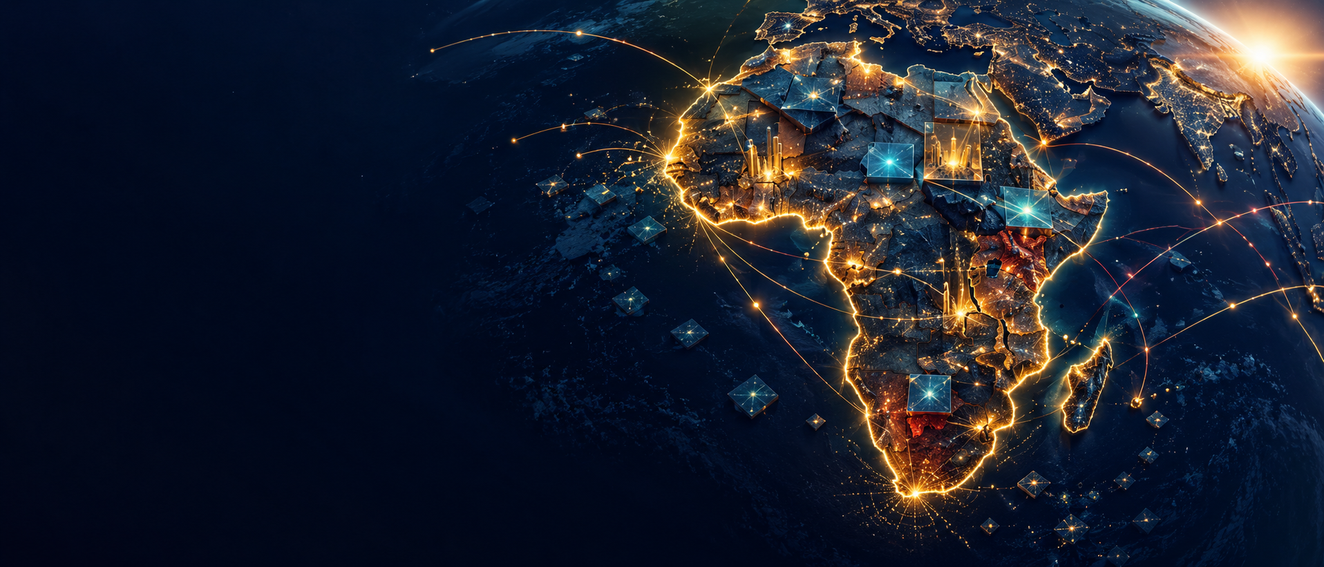 Africa connected to the world through digital routes